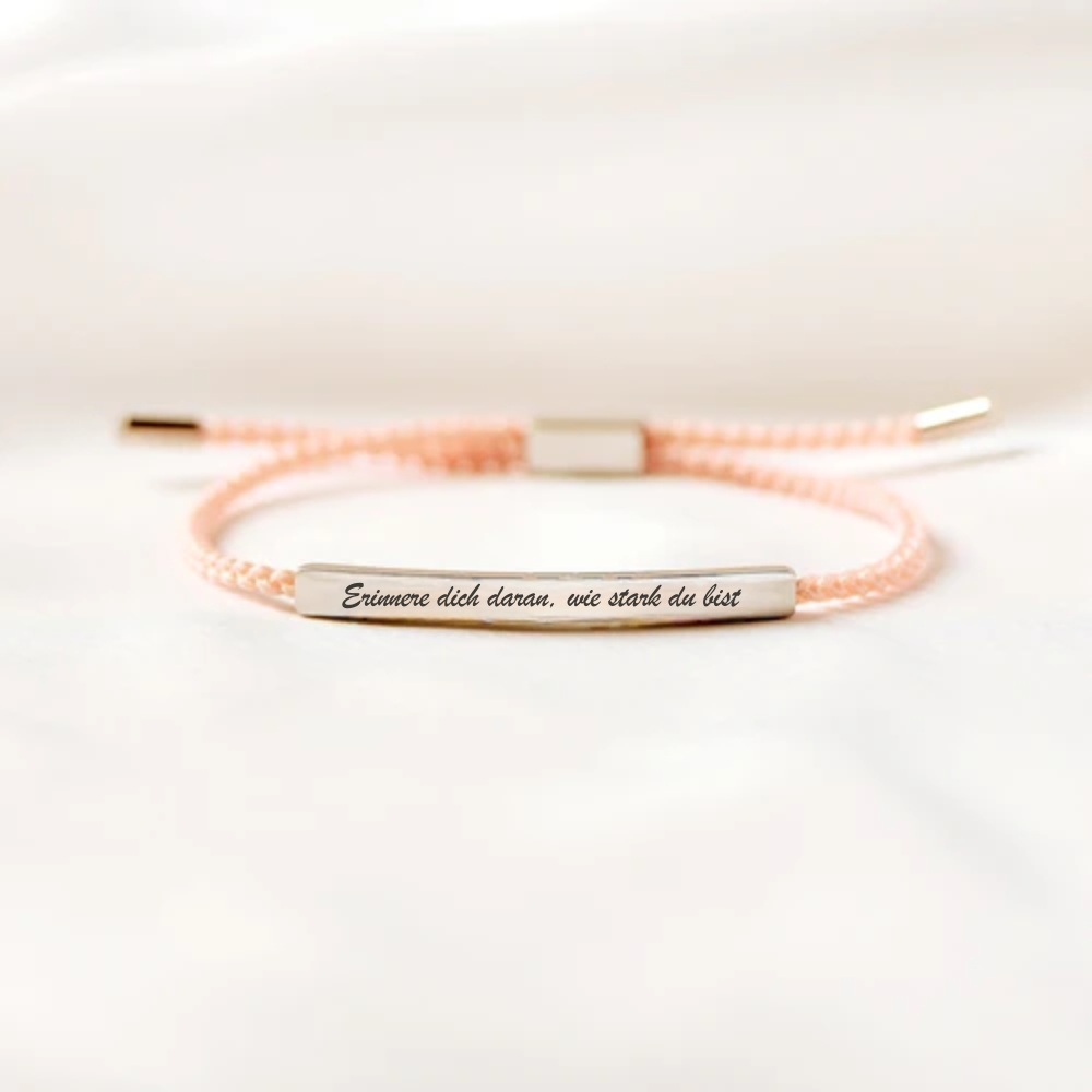 "Erinnere Dich Daran, Wie Stark Du Bist" Röhrenarmband