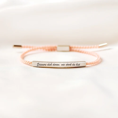 "Erinnere Dich Daran, Wie Stark Du Bist" Röhrenarmband