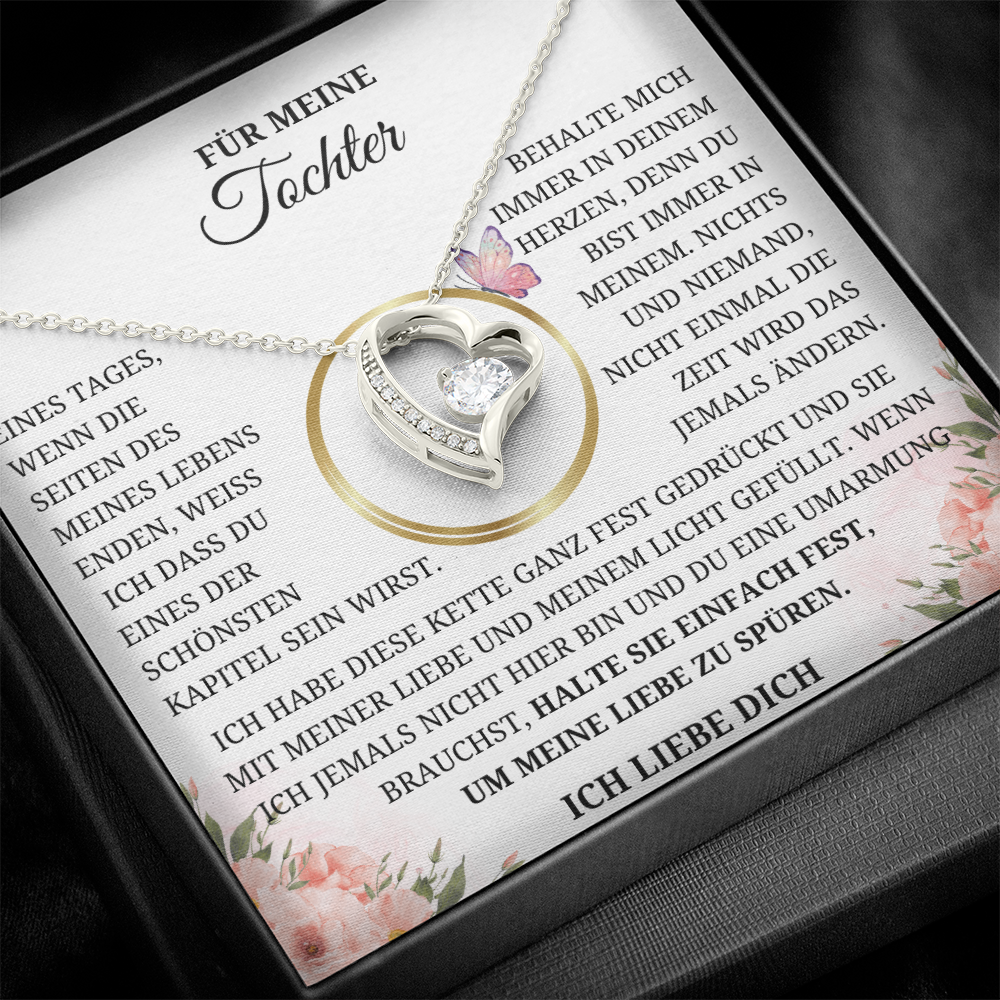 Für Meine Tochter - Gefüllt Mit Meiner Liebe Und Meinem Licht – Herz-Kette