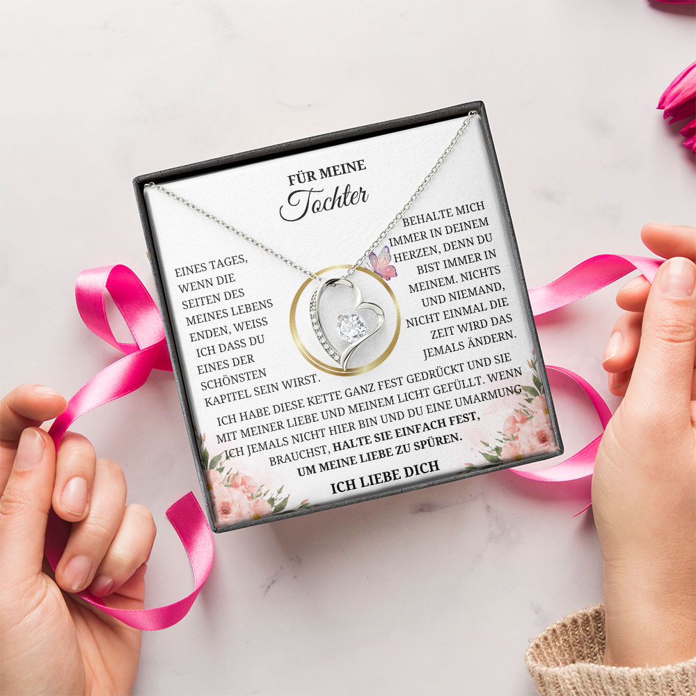 Für Meine Tochter - Gefüllt Mit Meiner Liebe Und Meinem Licht – Herz-Kette