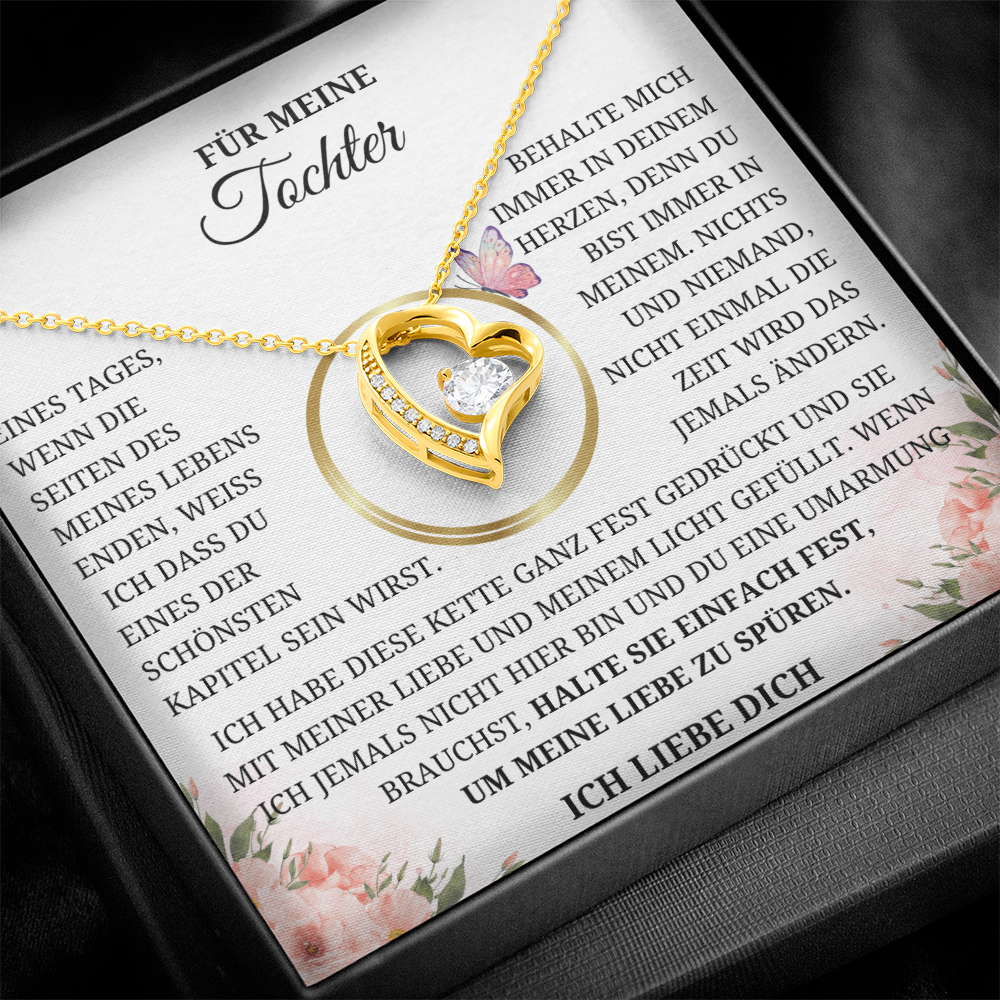 Für Meine Tochter - Gefüllt Mit Meiner Liebe Und Meinem Licht – Herz-Kette