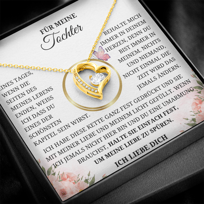 Für Meine Tochter - Gefüllt Mit Meiner Liebe Und Meinem Licht – Herz-Kette