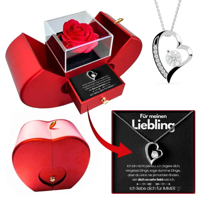Für Meinen Liebling – Ich werde dich immer lieben – Box mit ewiger Rose