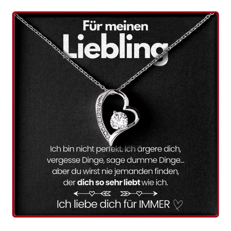 Für Meinen Liebling – Ich werde dich immer lieben – Box mit ewiger Rose