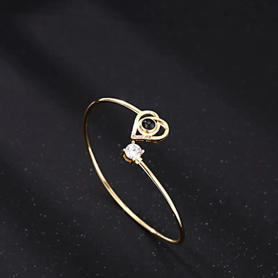 Mutter & Tochter - Personalisiertes Foto Herz Armband