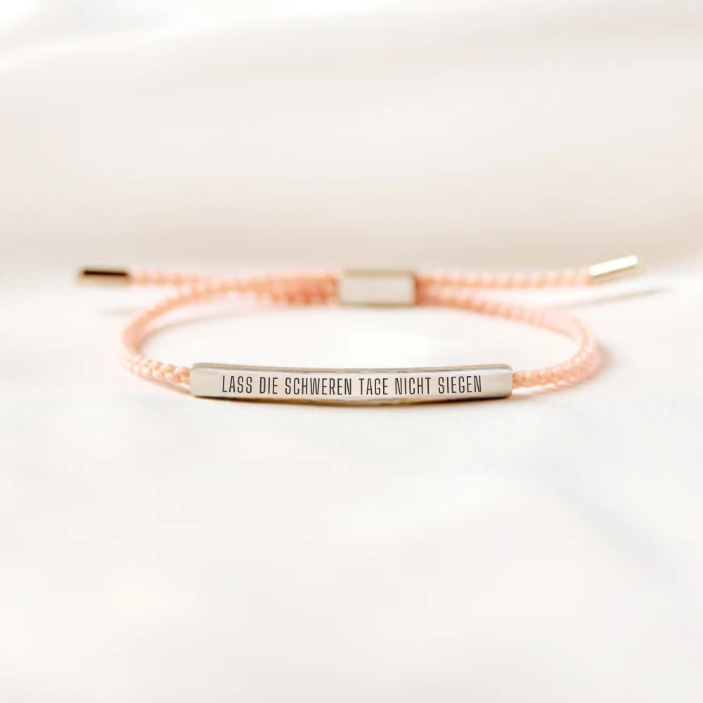 Lass Die Schweren Tage Nicht Siegen Röhrenarmband