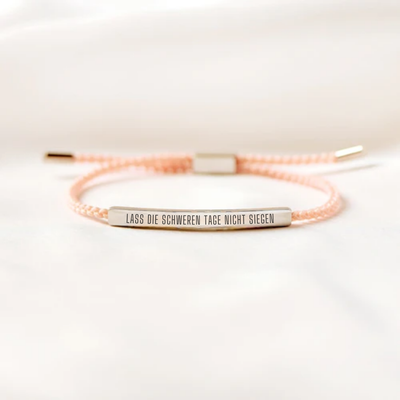 Lass Die Schweren Tage Nicht Siegen Röhrenarmband
