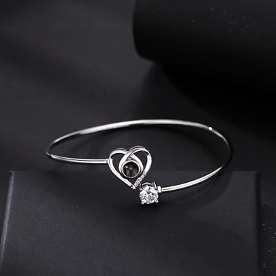 Mutter & Tochter - Personalisiertes Foto Herz Armband