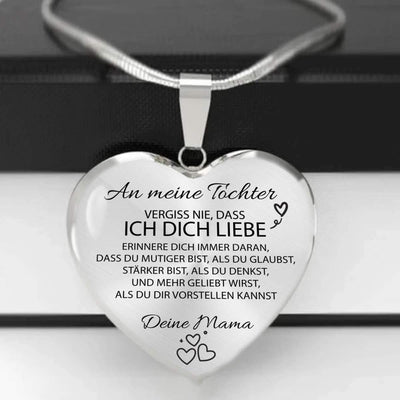 Herz-Halskette für meine geliebte Tochter - Ein liebevolles Geschenk von Mama