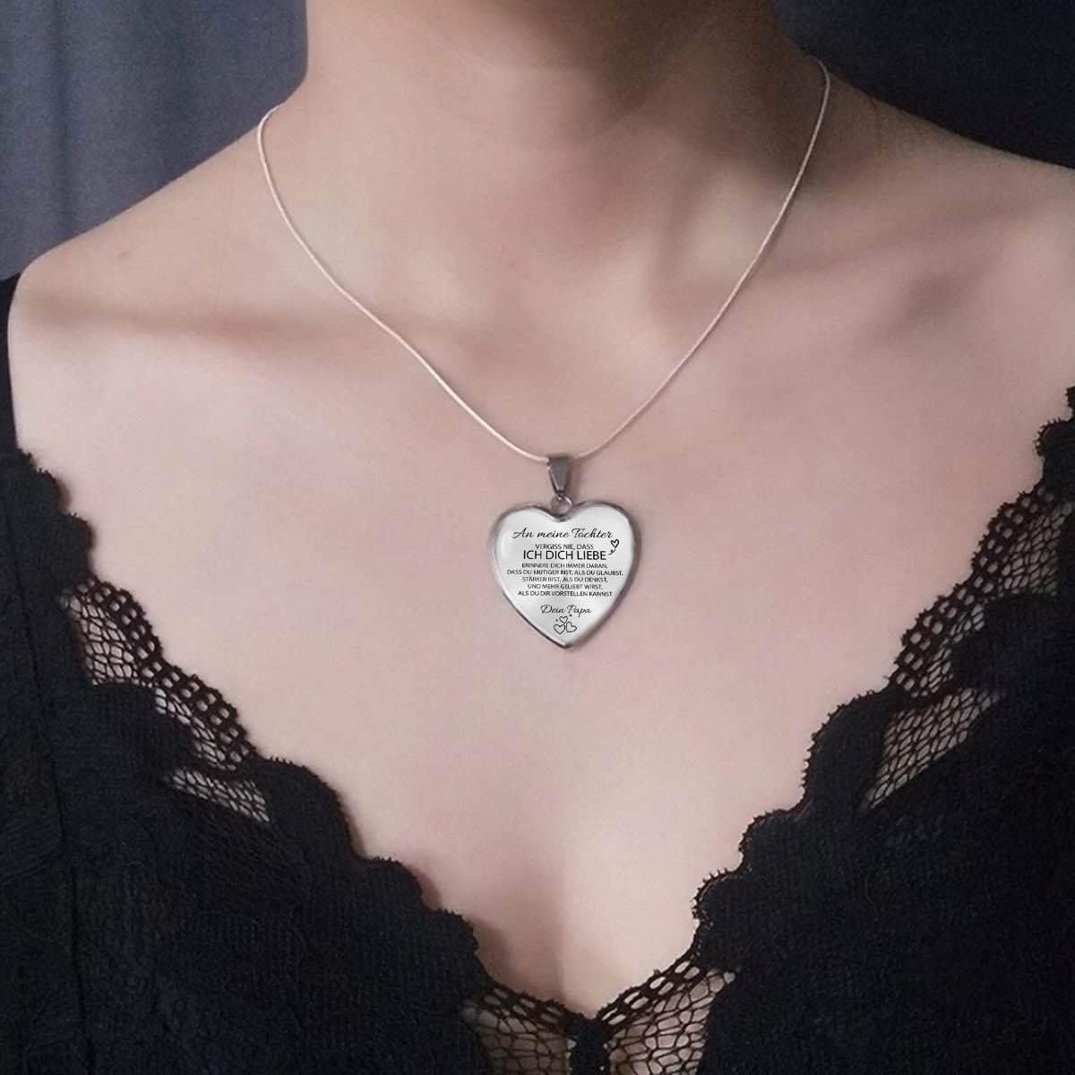 Herz-Halskette - Ein liebevolles Geschenk vom Papa an seine Tochter