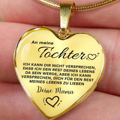 Glänzende Herz-Halskette - Ein liebevolles Geschenk von Mama an meine Tochter