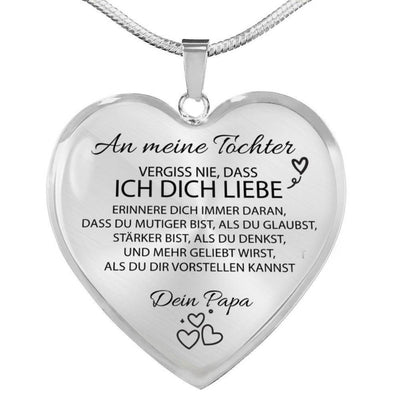 Elegante Herz-Halskette für meine Tochter - Ein liebevolles Geschenk von Papa