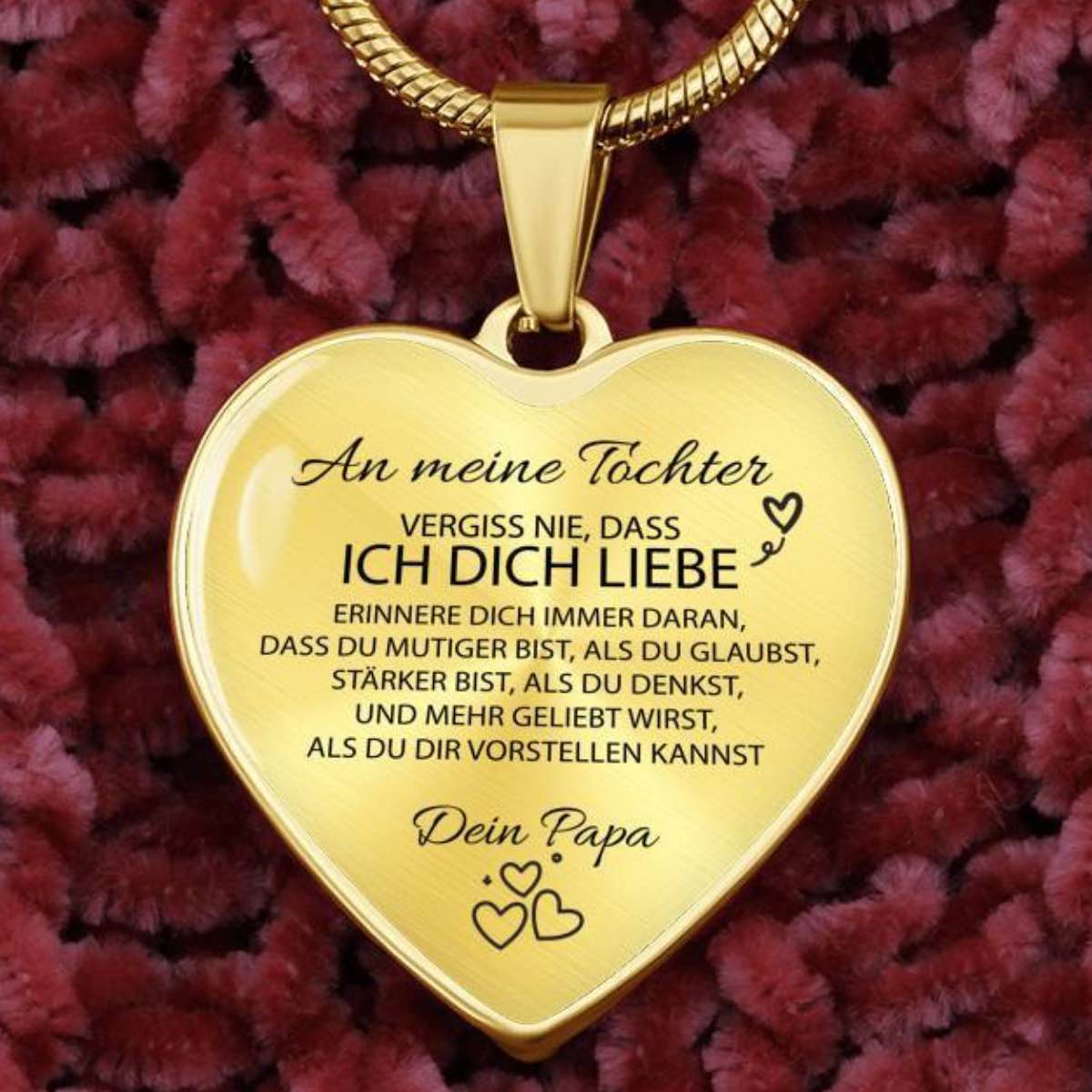 Herz-Halskette - Ein liebevolles Geschenk vom Papa an seine Tochter