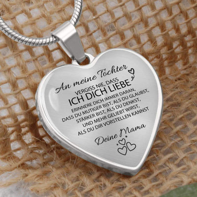 Herz-Halskette für meine geliebte Tochter - Ein liebevolles Geschenk von Mama