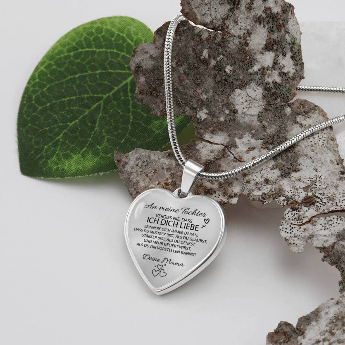 Herz-Halskette für meine geliebte Tochter - Ein liebevolles Geschenk von Mama