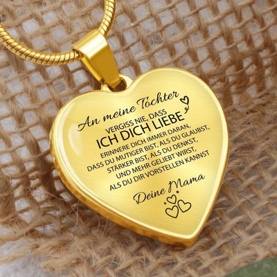 Herz-Halskette für meine geliebte Tochter - Ein liebevolles Geschenk von Mama