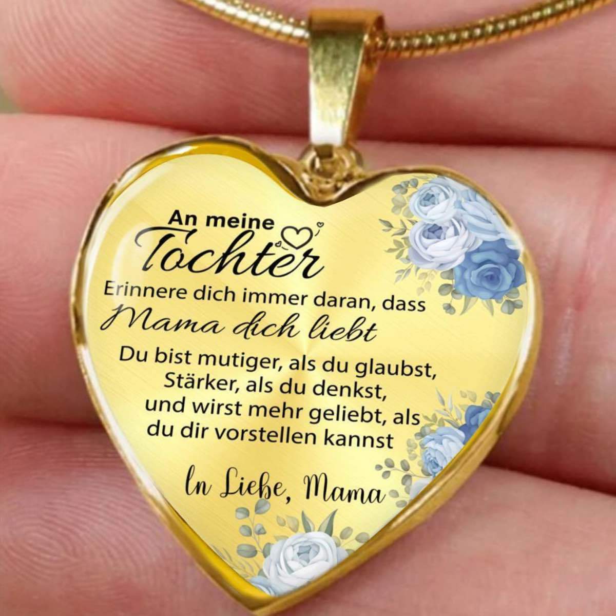 Mutige Herz-Halskette - Ein liebevolles Geschenk von Mama an meine Tochter