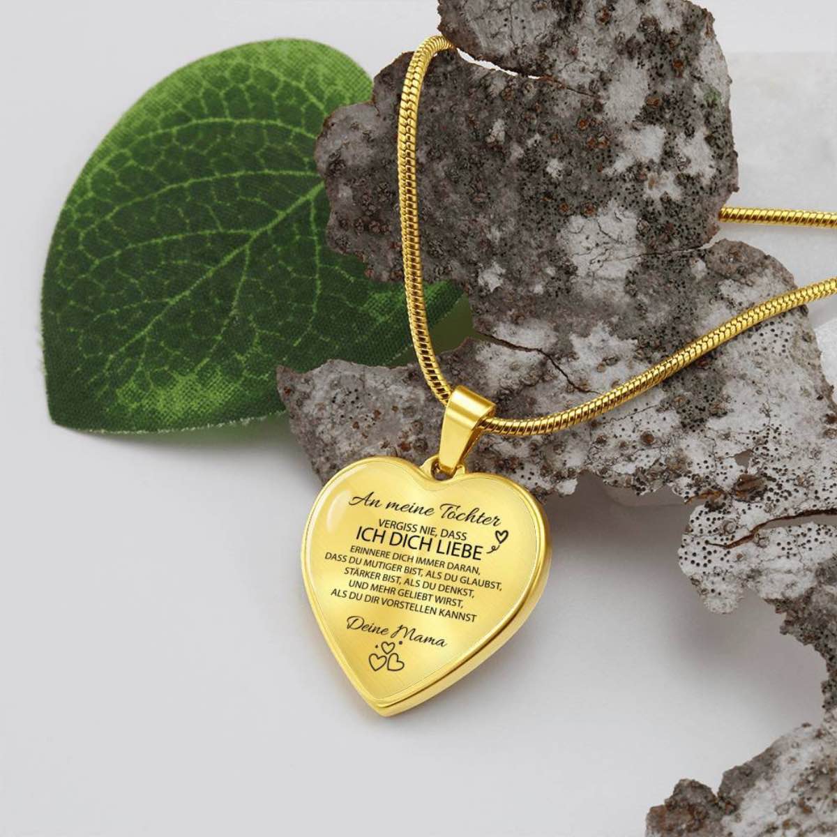 Herz-Halskette für meine geliebte Tochter - Ein liebevolles Geschenk von Mama