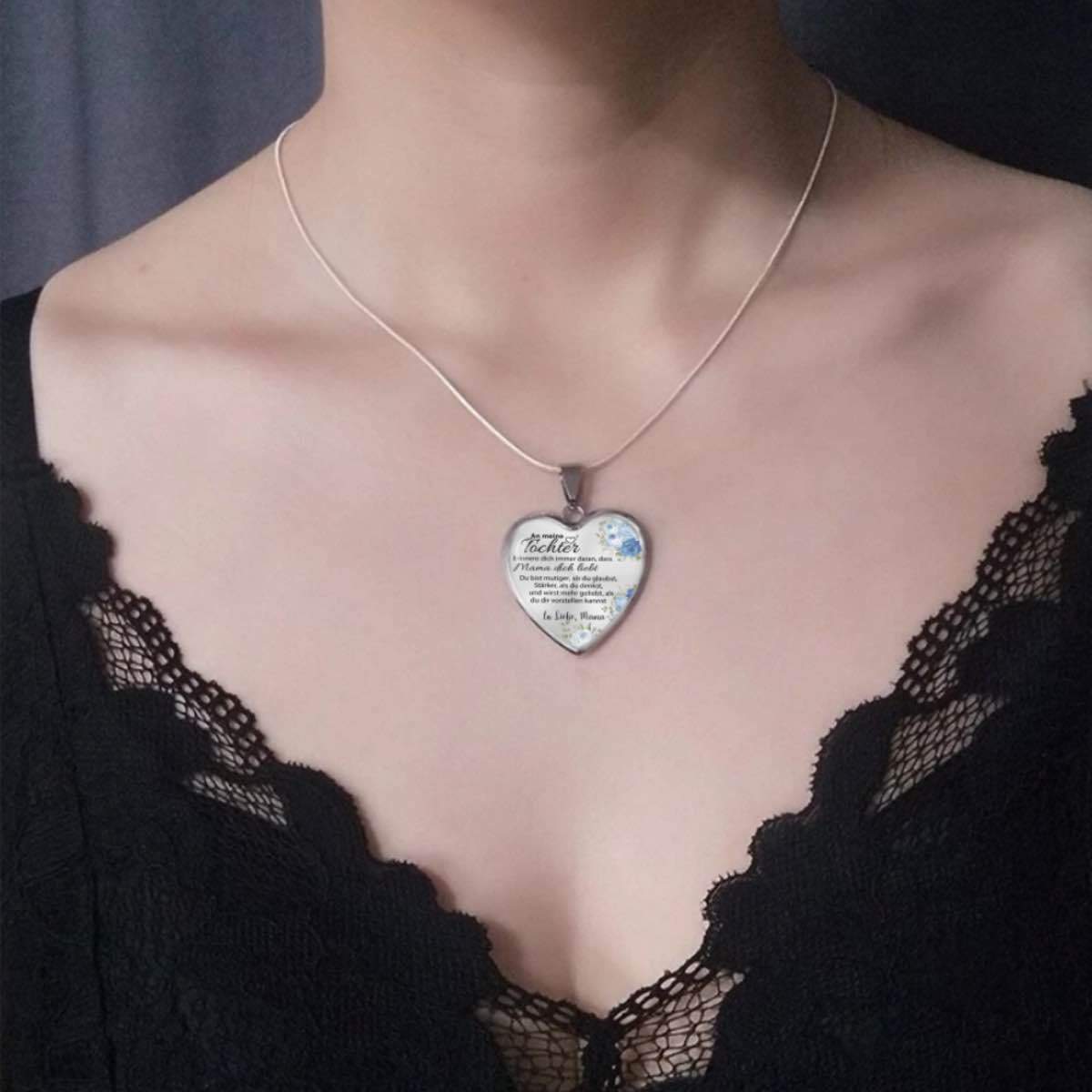 Mutige Herz-Halskette - Ein liebevolles Geschenk von Mama an meine Tochter