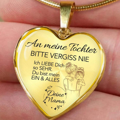 Zarte Herz-Halskette - Ein liebevoller Schmuck von Mama an meine Tochter - Mein Ein & Alles