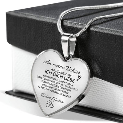 Herz-Halskette für meine geliebte Tochter - Ein liebevolles Geschenk von Mama
