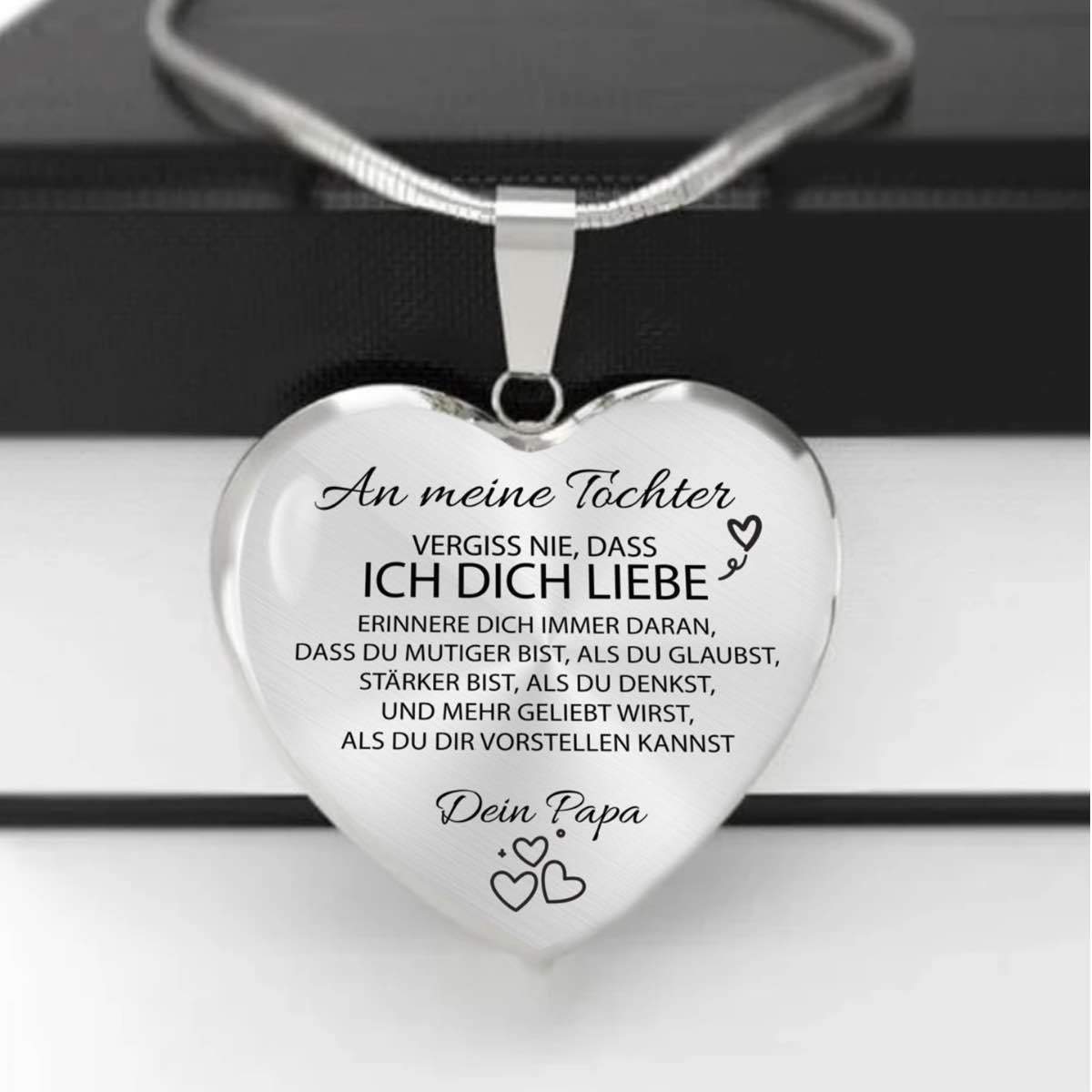 Herz-Halskette - Ein liebevolles Geschenk vom Papa an seine Tochter
