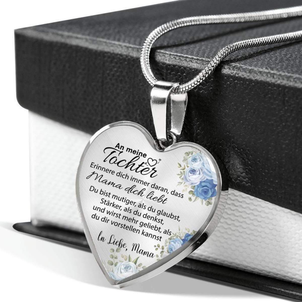 Mutige Herz-Halskette - Ein liebevolles Geschenk von Mama an meine Tochter
