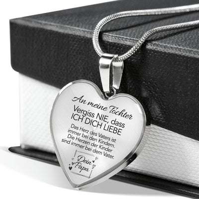 Elegante Herz-Halskette für meine Tochter - Ein liebevolles Geschenk von Papa