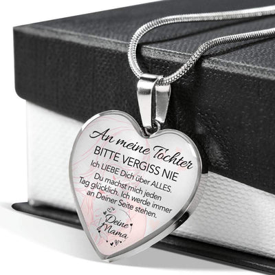 Herz-Halskette - Ein liebevolles Geschenk von Mama an ihre Tochter - Symbol der Glückseligkeit