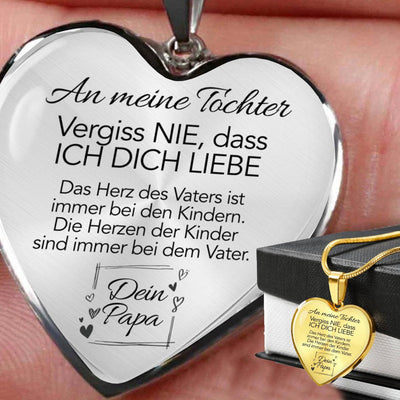 Elegante Herz-Halskette für meine Tochter - Ein liebevolles Geschenk von Papa