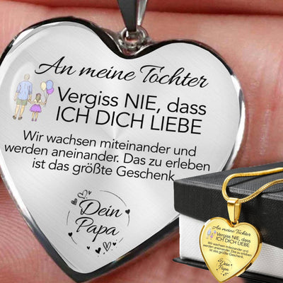 Herzförmige Halskette - Ein liebevolles Geschenk von Papa an seine Tochter