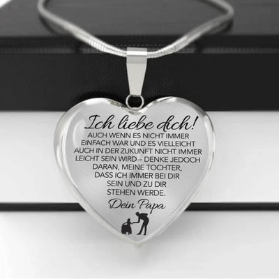 Liebesschmuck für meine Tochter - Herz-Halskette mit „Ich liebe Dich“