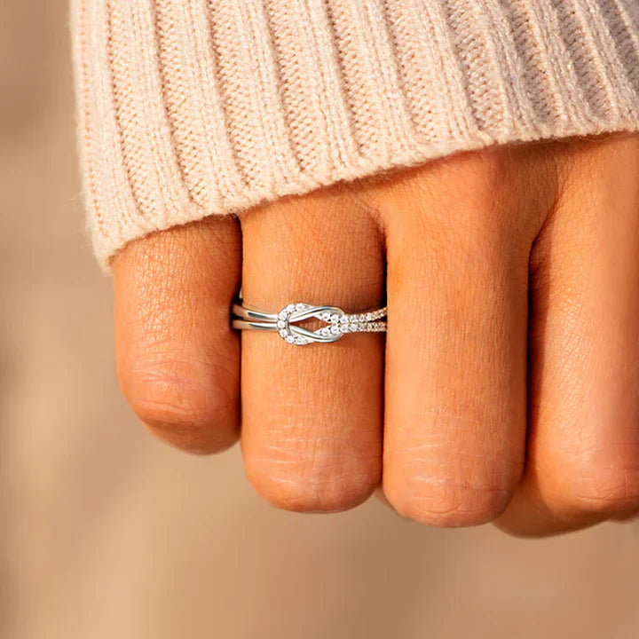 Mutter und Tochter - Liebesknoten Ring