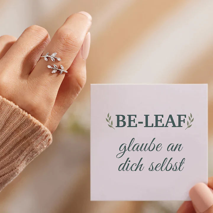 Glaube an dich selbst - Silber Ring