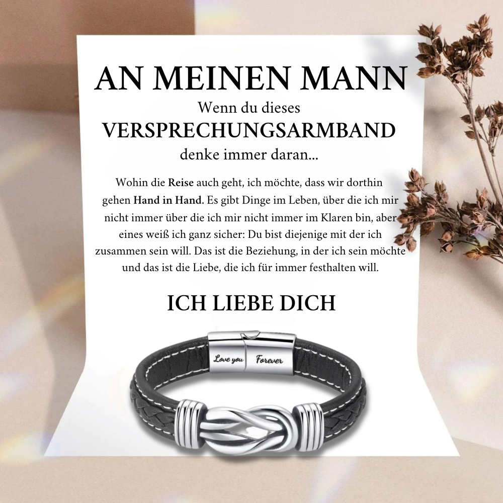 An Meinen Mann – Versprechen Infinity Armband