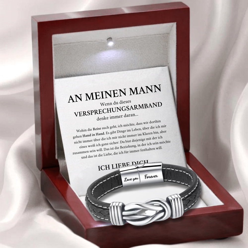 An Meinen Mann – Versprechen Infinity Armband