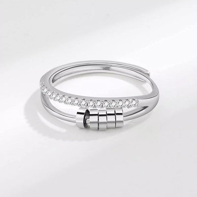 Anti-Angst Spinning Beads Fidget Ring