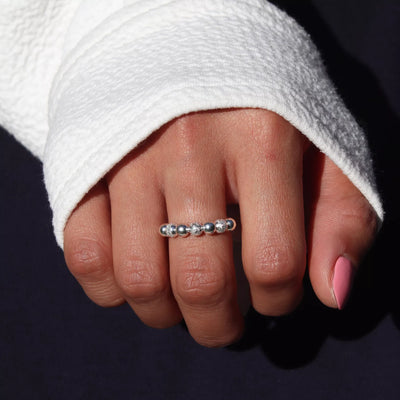 Anti-Angst Perlen Fidget Ring