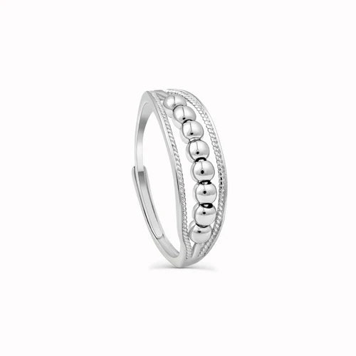 An meine Tochter - Zwillingsband Perlen-Fidget-Ring