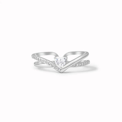 V Herz Ring
