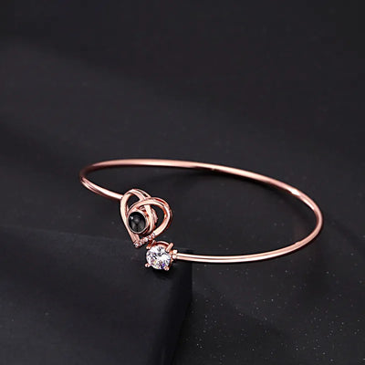 Mutter & Tochter - Personalisiertes Foto Herz Armband