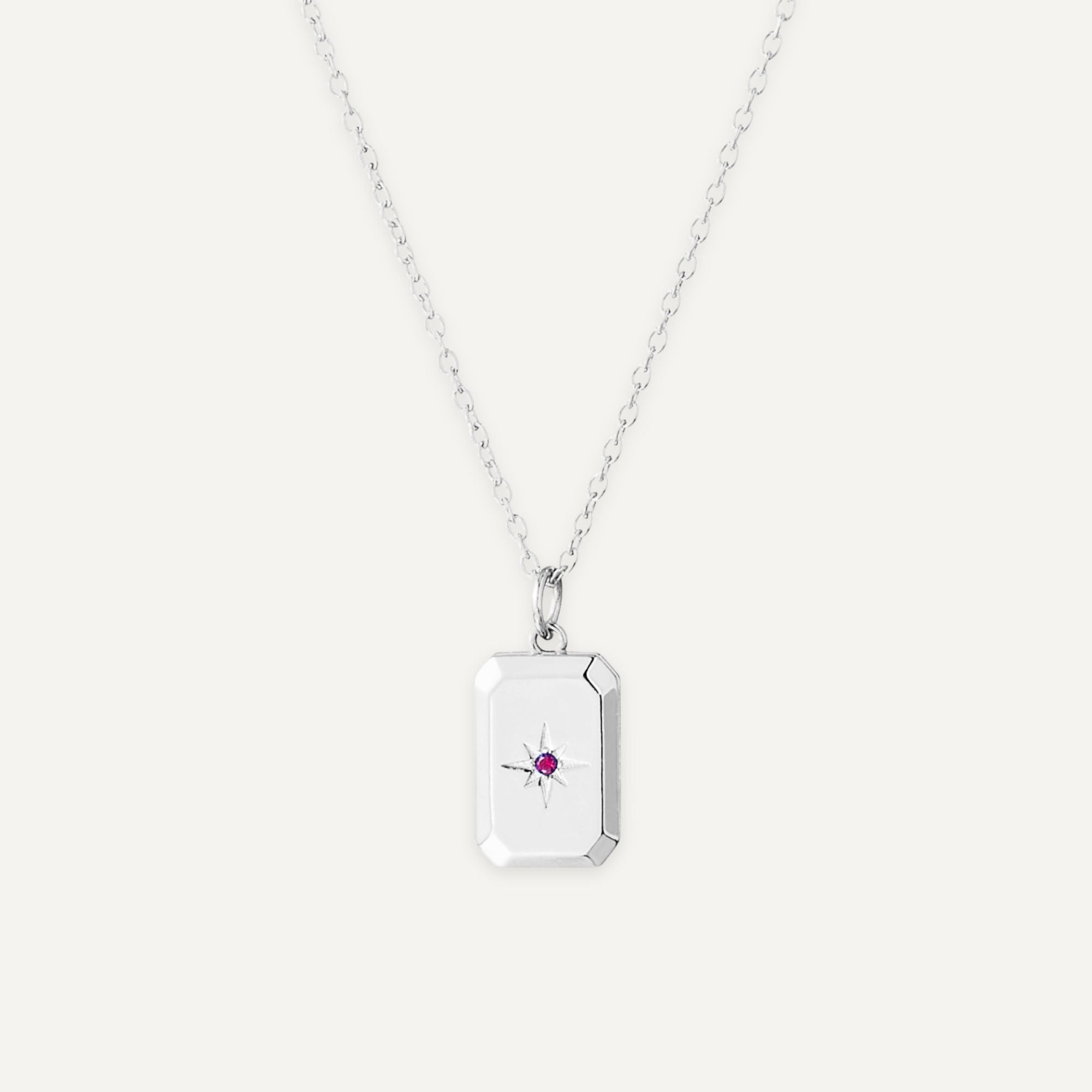 Locket-Halskette mit Geburtsstein