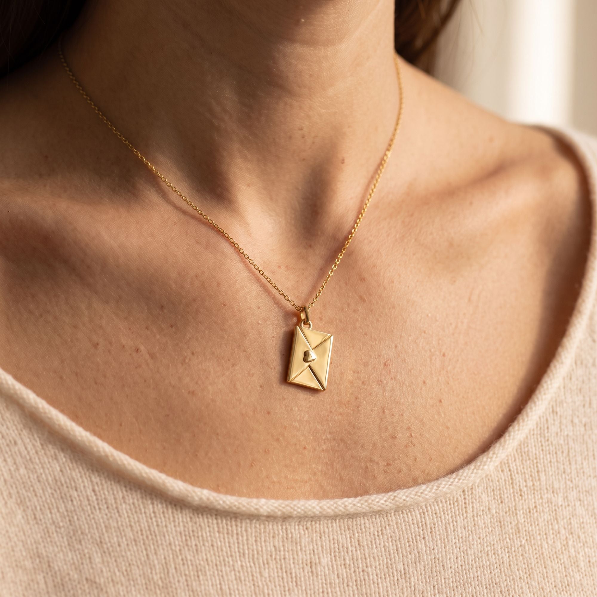 An Meine Liebste - Kette mit Liebesbrief