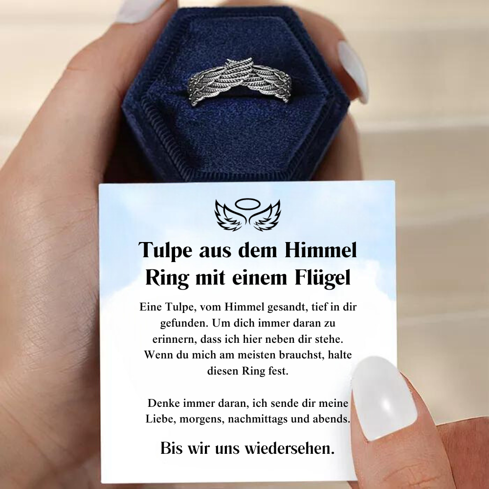 Umarmung aus dem Himmel Personalisierter Flügelring