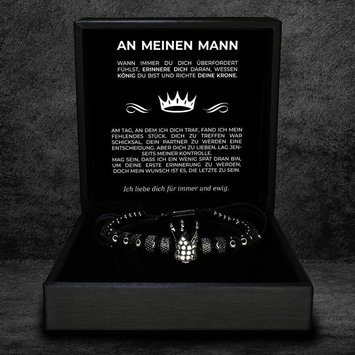 An meinen Mann - Richte Deine Krone Armband