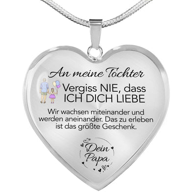 Herzförmige Halskette - Ein liebevolles Geschenk von Papa an seine Tochter