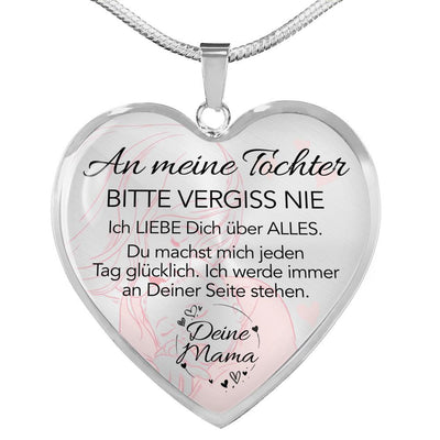 Herz-Halskette - Ein liebevolles Geschenk von Mama an ihre Tochter - Symbol der Glückseligkeit