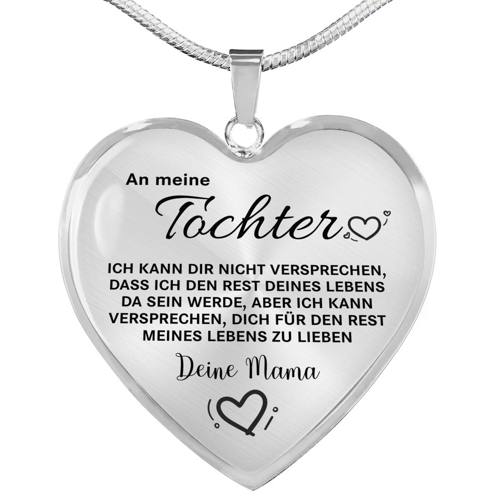 Glänzende Herz-Halskette - Ein liebevolles Geschenk von Mama an meine Tochter