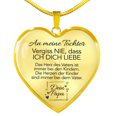 Elegante Herz-Halskette für meine Tochter - Ein liebevolles Geschenk von Papa