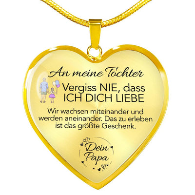 Herzförmige Halskette - Ein liebevolles Geschenk von Papa an seine Tochter
